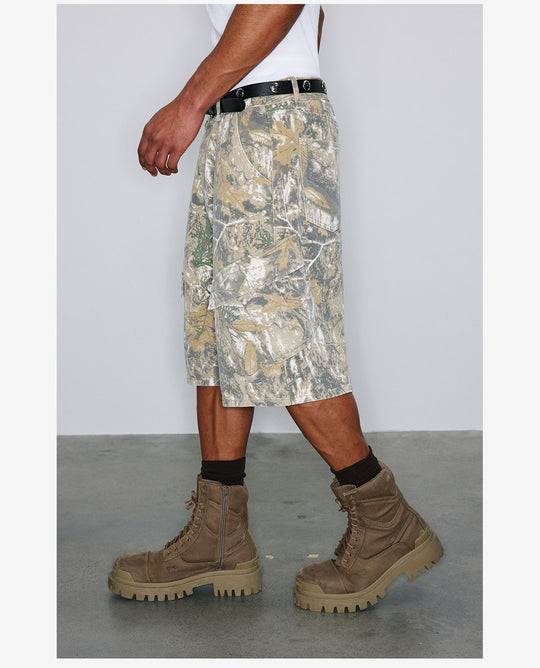 NOVACAM Tree Camouflage Work Baggy Shorts | Face 3 Face