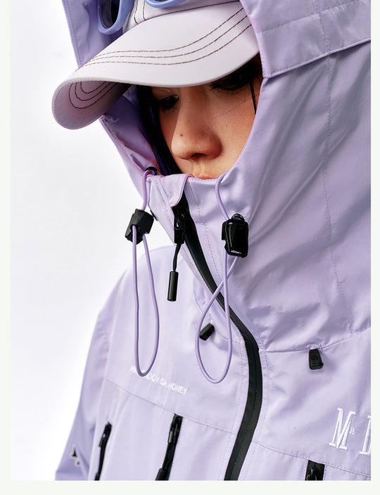 MEDM Basic Logo Embroidered Hardshell Jacket | Face 3 Face