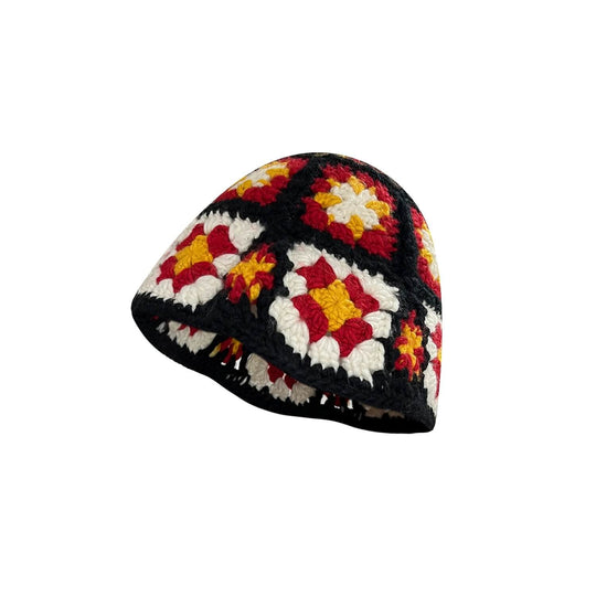 S45 Floral Knit Bucket Hat | Face 3 Face