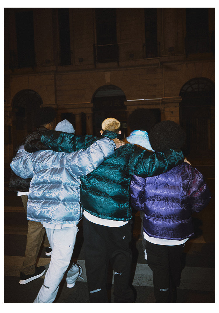 Remedy x STA STARMD SR 3D Logo Full Print Puffer Jacket | Face 3 Face