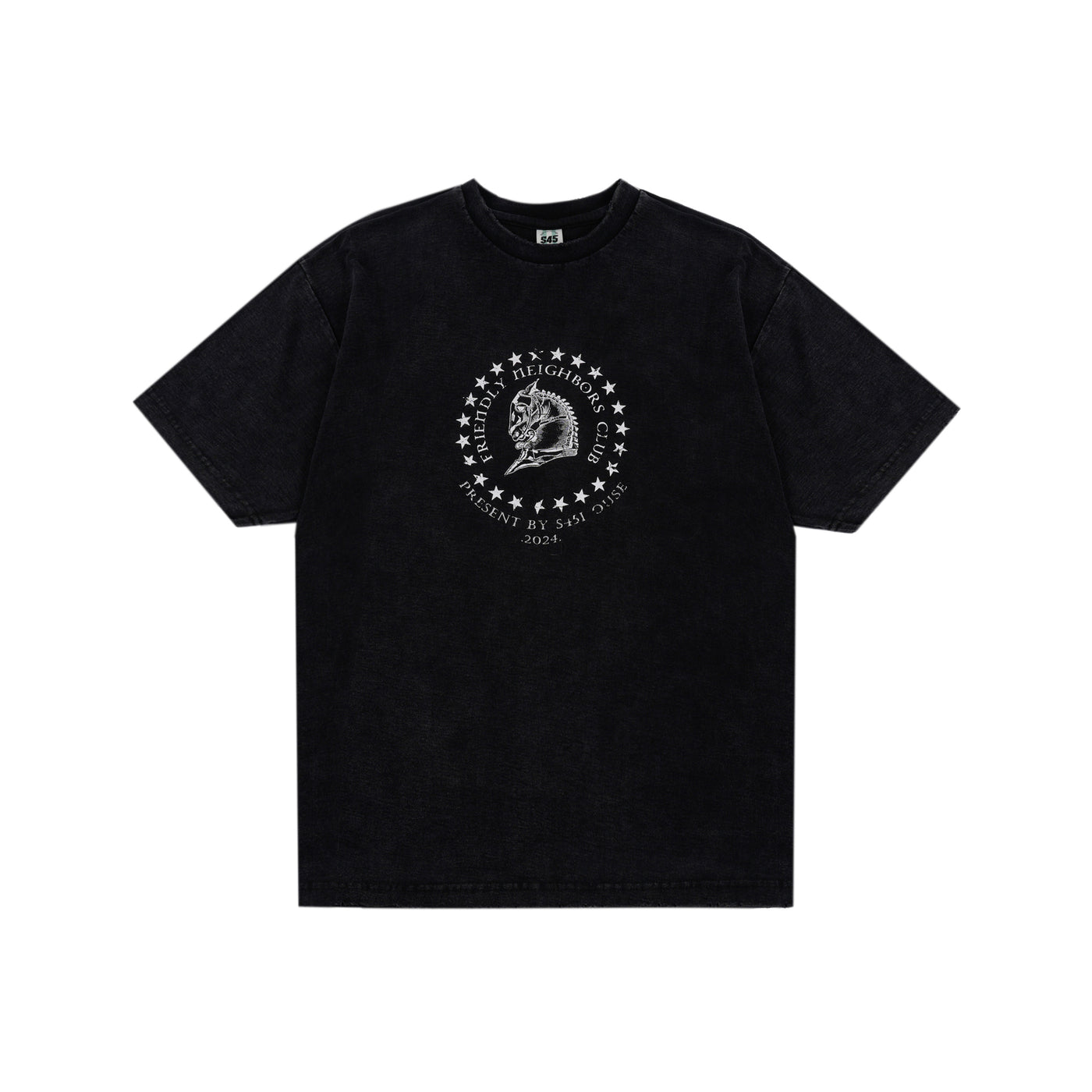 S45 War Horse Medal Curled Old Damage Tee | Face 3 Face
