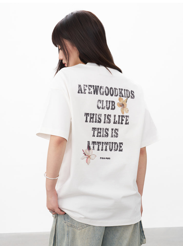 AFGK Ring Floral Logo Broken Print Tee | Face 3 Face