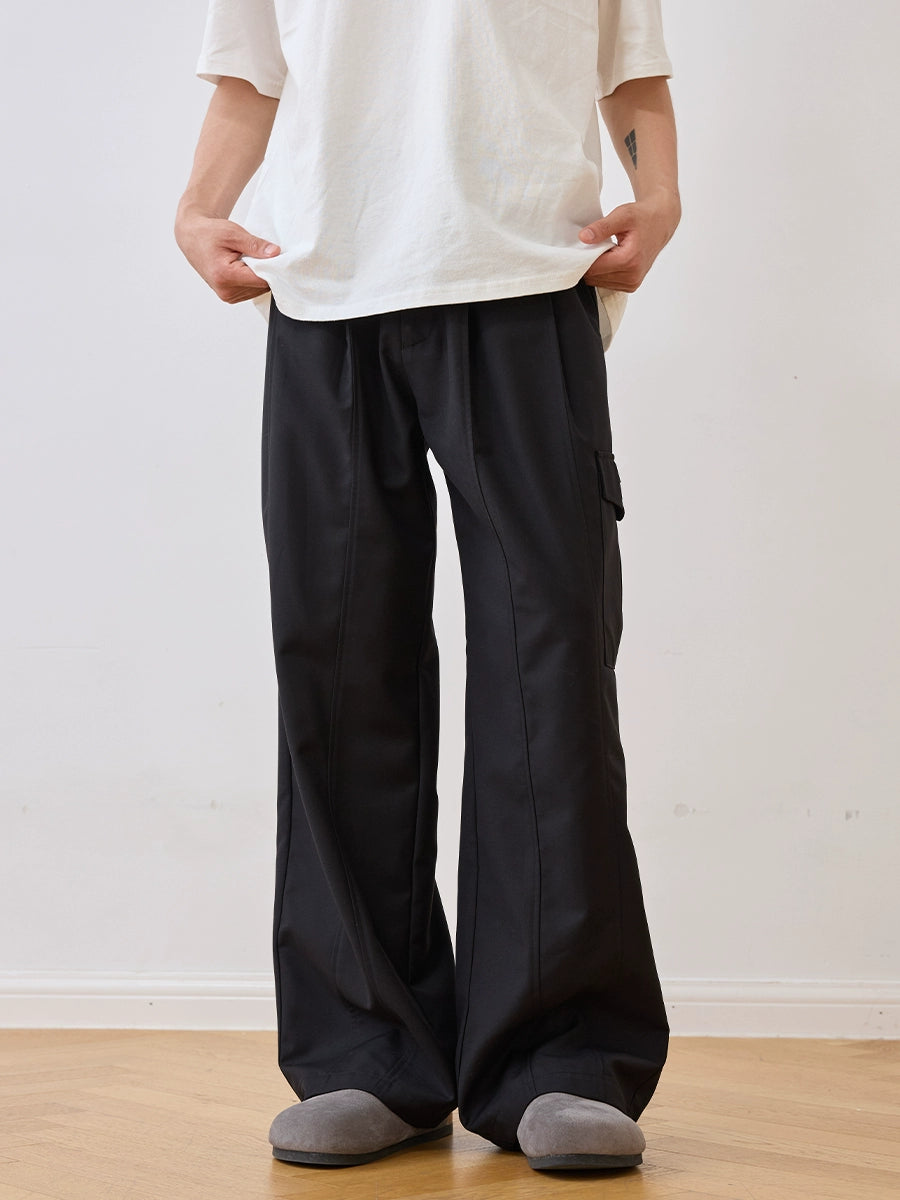 Harsh and Cruel Pleated Pocket Patchwork Cargo Pants | Face 3 Face