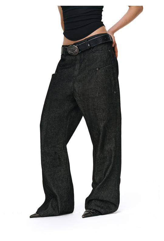 ANTIDOTE Studded Slash Pocket 3D Cut Jeans | Face 3 Face