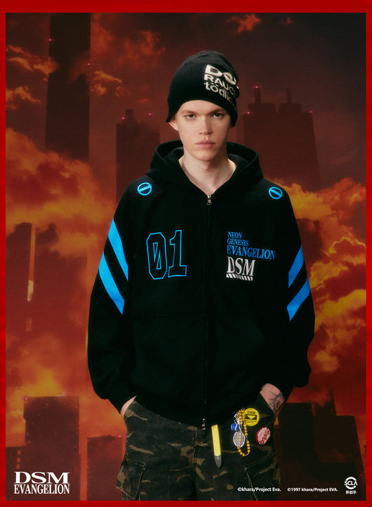 DSM x EVA Plugsuit Inspired Zip Up Hoodie | Face 3 Face