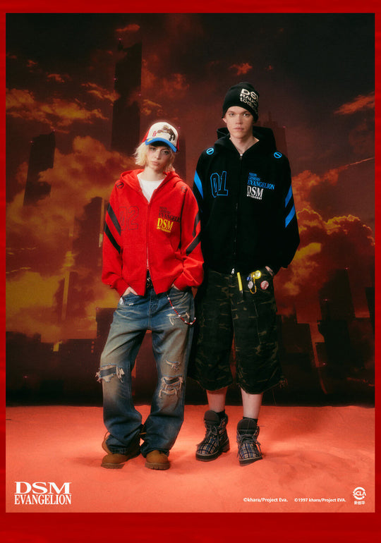 DSM x EVA Plugsuit Inspired Zip Up Hoodie | Face 3 Face