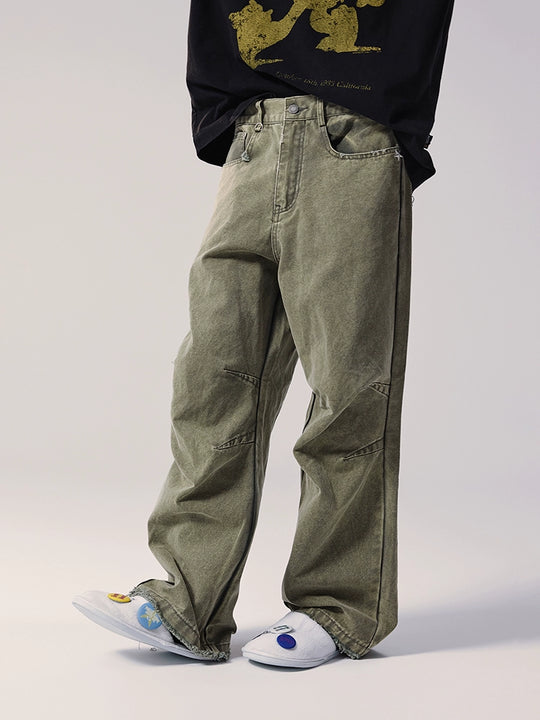 Remedy Washed Star Studs Work Jeans | Face 3 Face