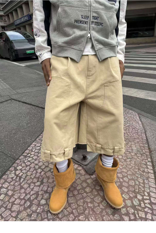 STEEPC Double Knee Carpenter Baggy Shorts | Face 3 Face