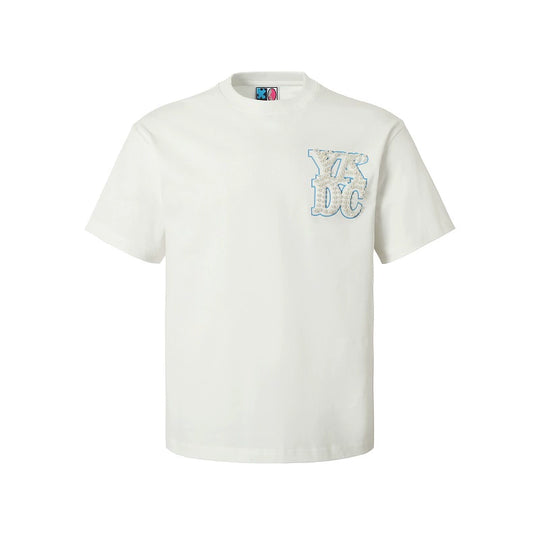 YADcrew Printed Pearl Logo Basic Tee | Face 3 Face