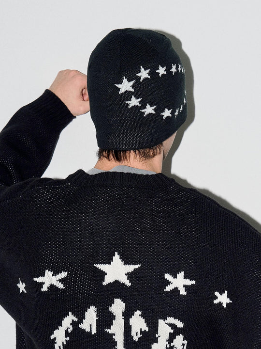LIBERAFIT Star Ring Jacquard Beanie | Face 3 Face