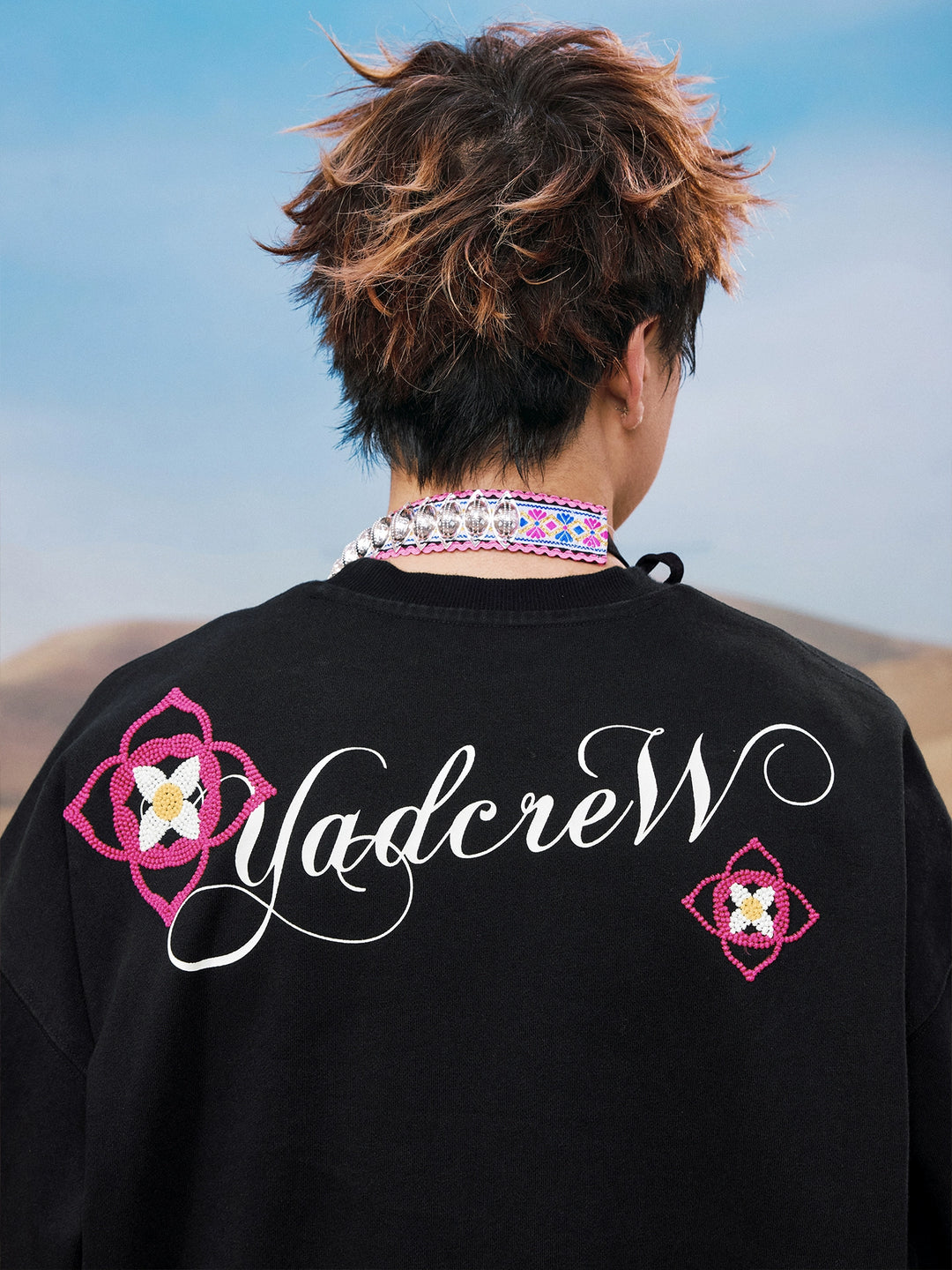 YADcrew Ethnic Puzzle Pattern Sweatshirt | Face 3 Face