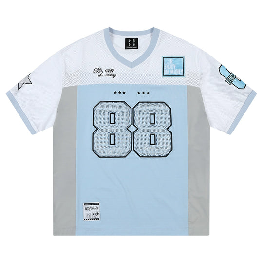 MEDM 88 Numbered Rhinestone Mesh Jersey | Face 3 Face