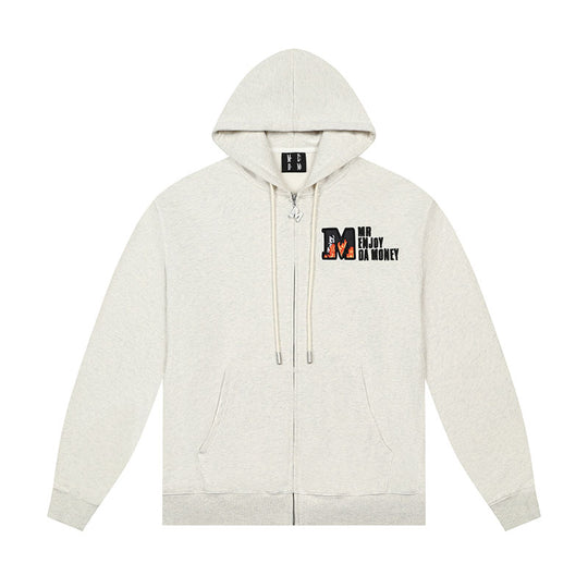MEDM Velcro Cardigan Zipper Hoodie