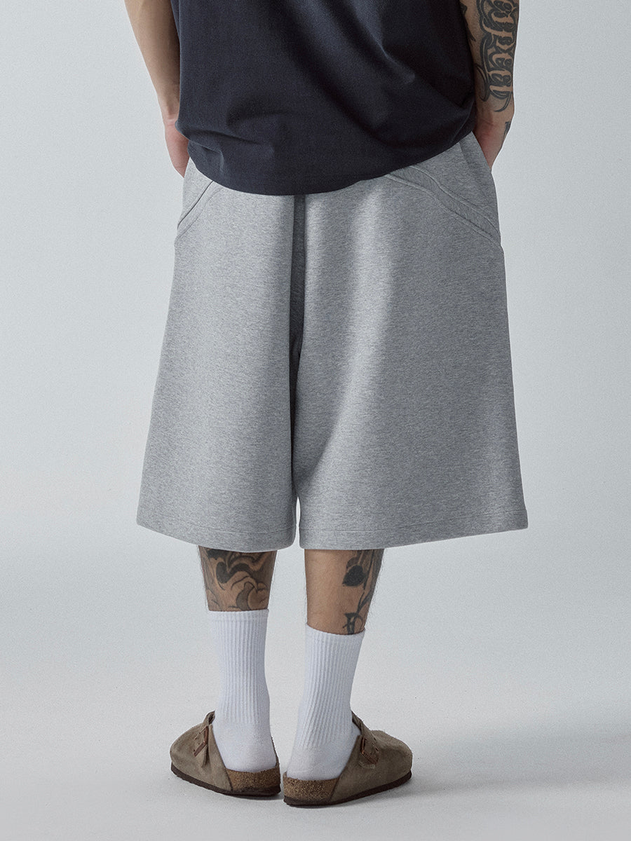 F2CE Basic Stitching Sweat Shorts | Face 3 Face