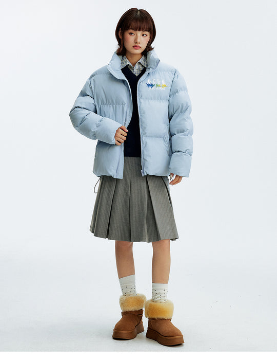 MEDM Gradient Embroidered Puffer Jacket | Face 3 Face