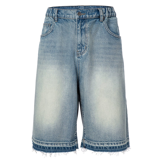 F2CE Washed and Aged Denim Shorts | Face 3 Face