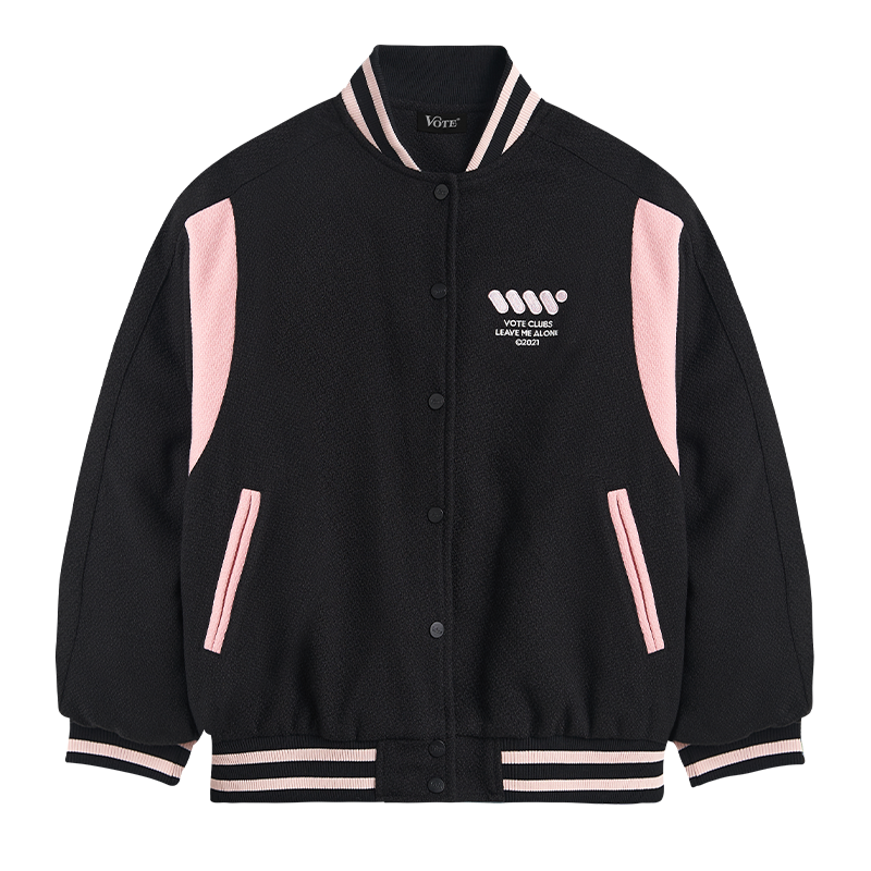 VOTE Color Blocked Baseball Jacket