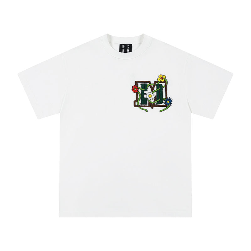 MEDM Floral Toothbrush Embroidery Tee