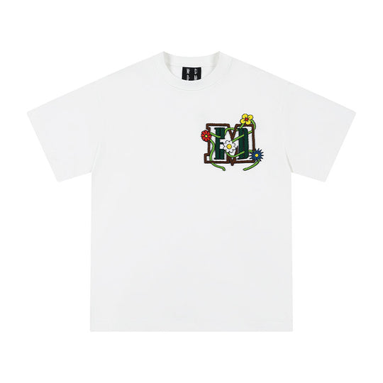 MEDM Floral Toothbrush Embroidery Tee