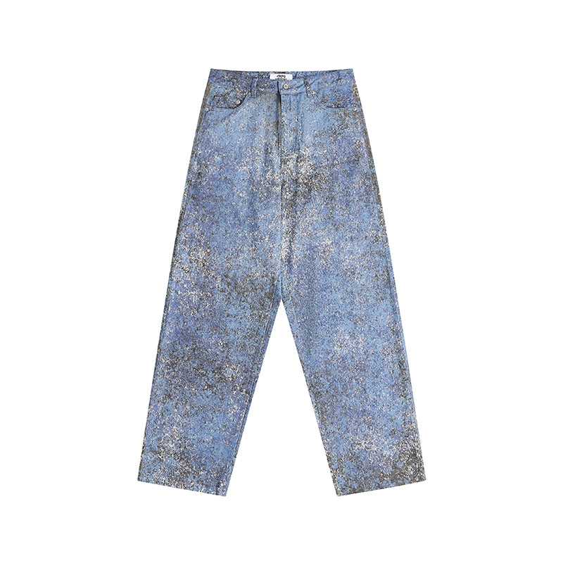 EMPTY REFERENCE Mottled Aged Print Work Pants | Face 3 Face