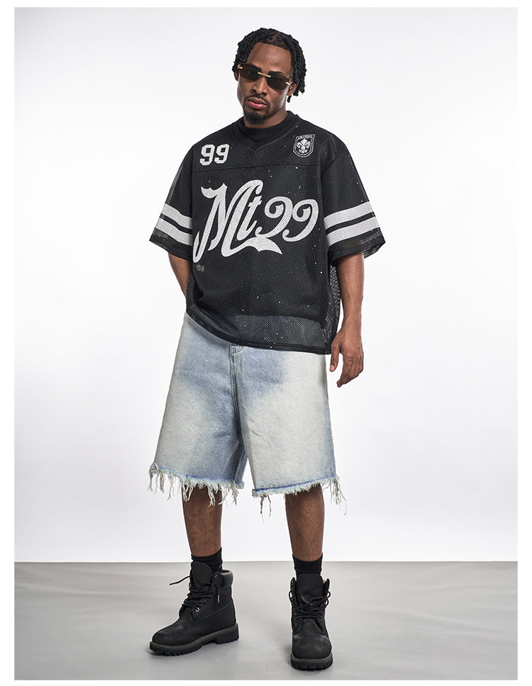 F3F Select Gradient Wash Denim Shorts | Face 3 Face