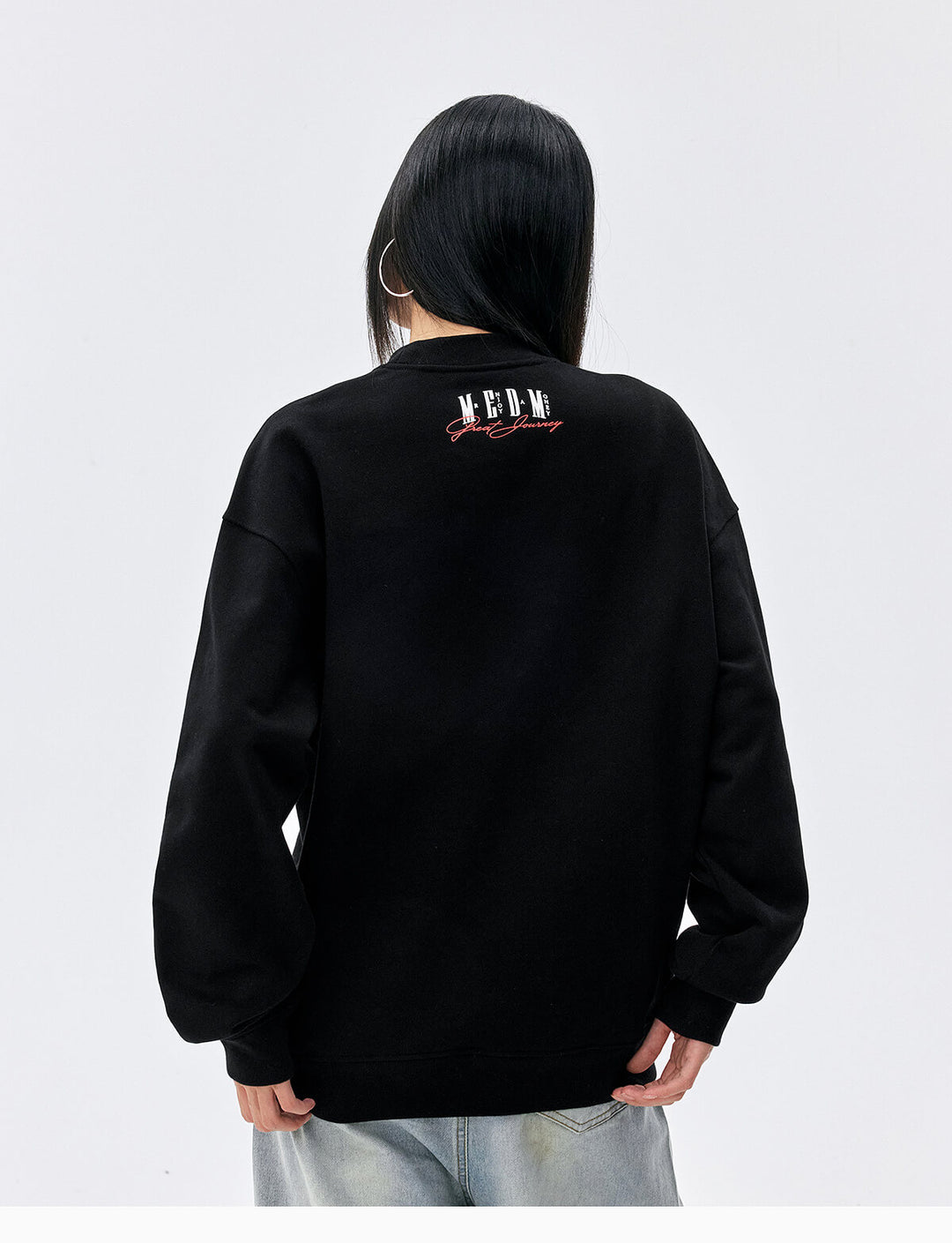 MEDM Big Logo Print Sweatshirt | Face 3 Face