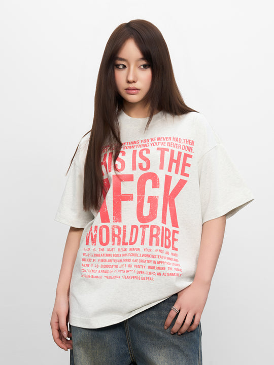 AFGK Vintage Logo Print Tee | Face 3 Face
