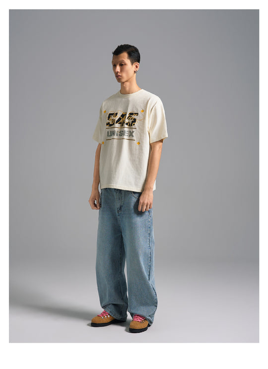 S45 Basic Signature Logo Print Rhinestone Tee | Face 3 Face