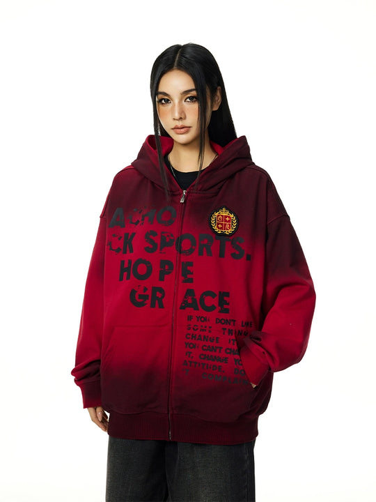 Achock Gradation Zip Up Hoodie | Face 3 Face