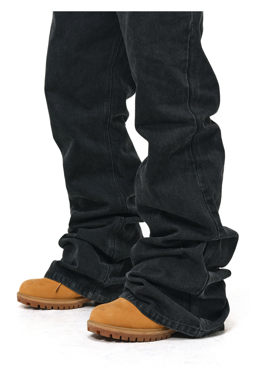 ANTIDOTE Studded Punk Zipper Flared Jeans | Face 3 Face