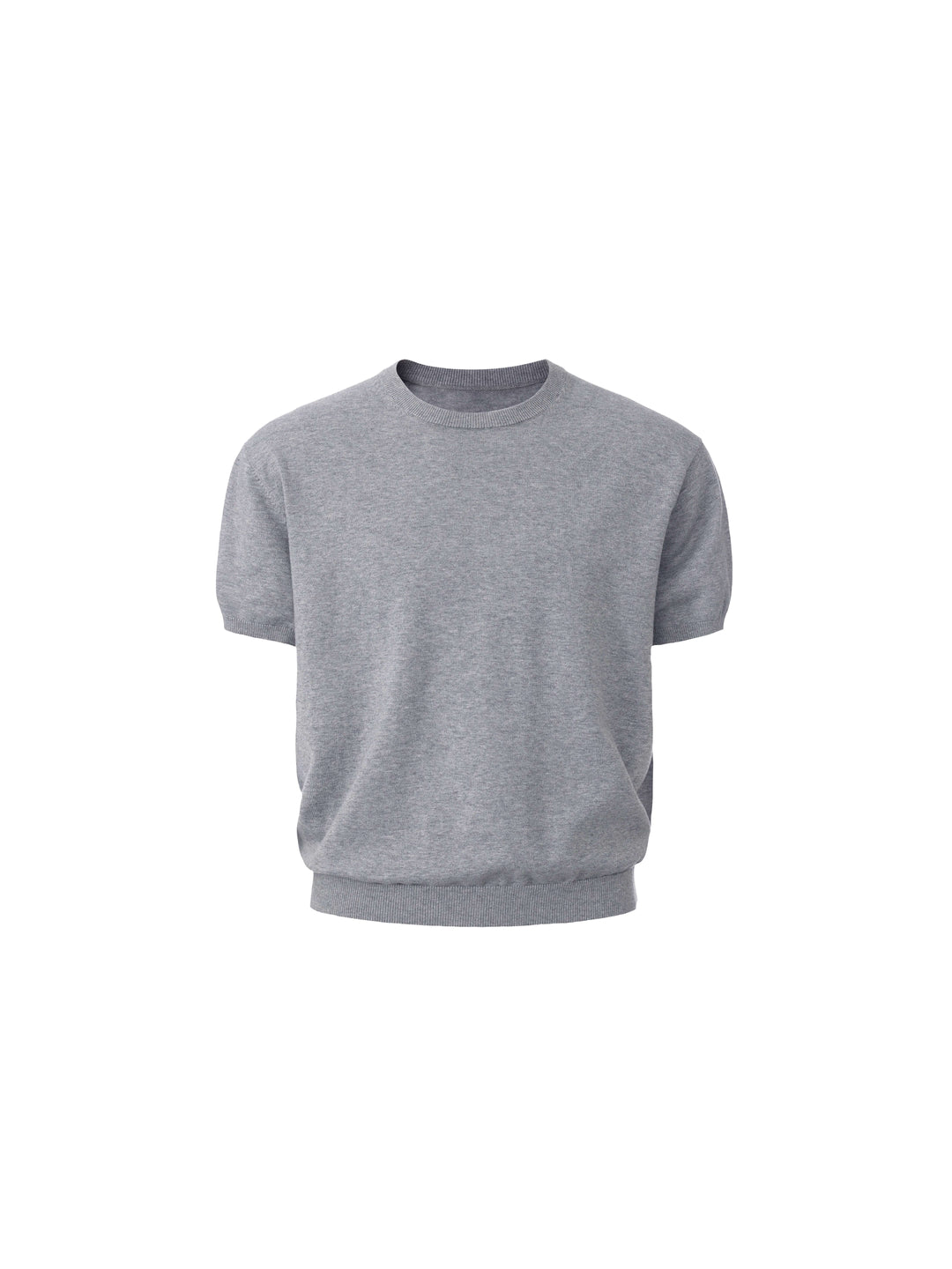 LIBERAFIT Cotton Knit Ribbed Trim Short Sleeve Tee | Face 3 Face