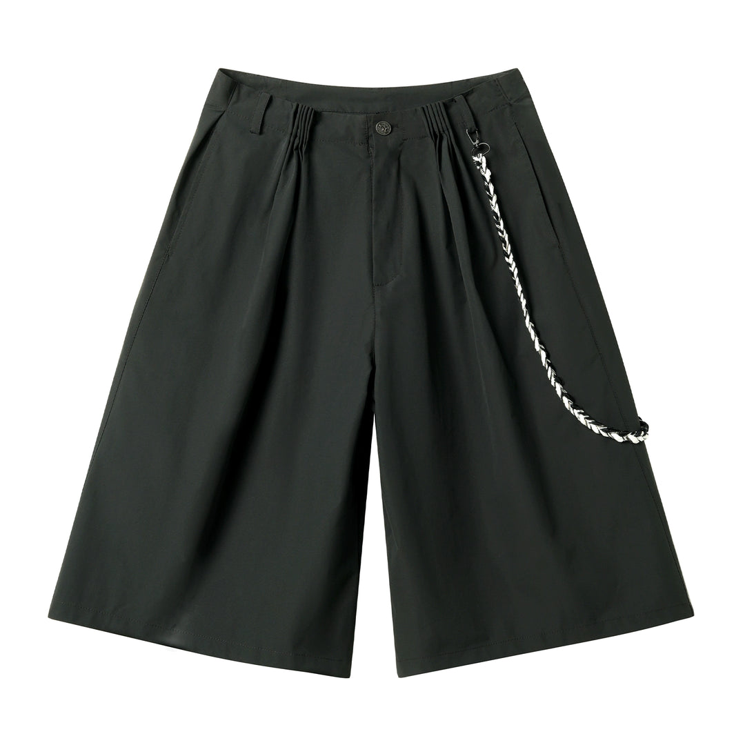 JHYQ Strap Detail Pleated Suit Shorts | Face 3 Face