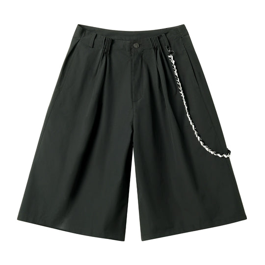 JHYQ Strap Detail Pleated Suit Shorts | Face 3 Face