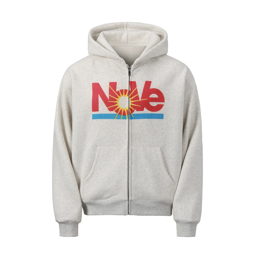 NOVACAM Vintage Monogram Print Zip Up Hoodie | Face 3 Face
