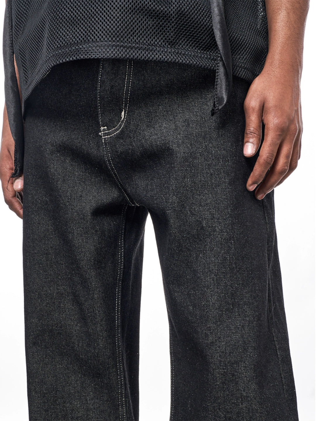 F3F Select Black Basic Wide Leg Jeans | Face 3 Face