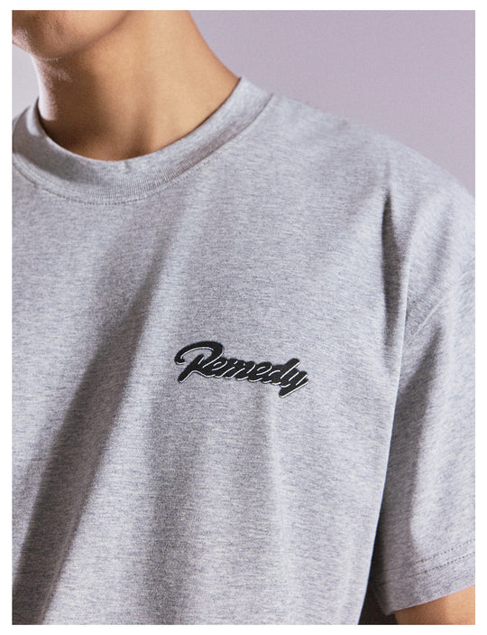 Remedy Diamond Pattern Logo Print Tee | Face 3 Face
