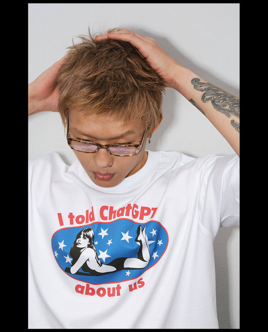 NOVACAM American Girl Graphic Print Short Sleeve Tee | Face 3 Face
