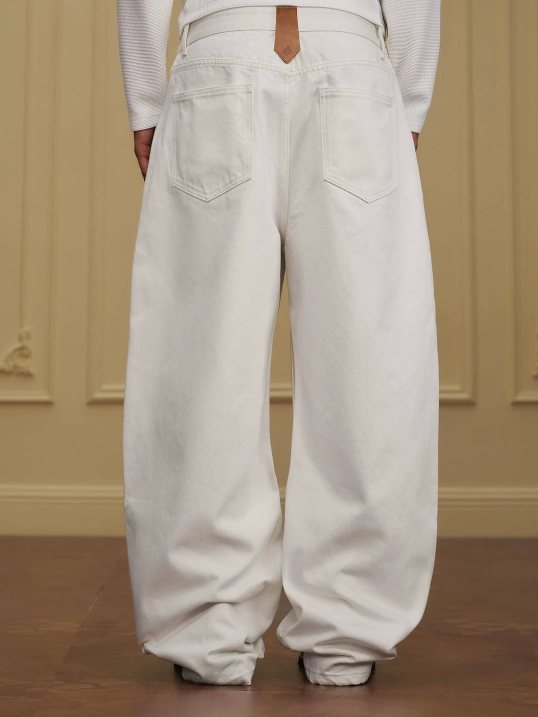 YADcrew Embossed Knee Leather Belt Loop Jeans | Face 3 Face