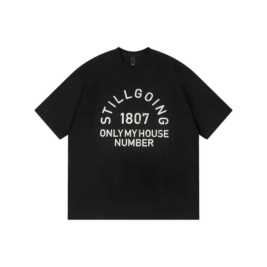 1807 Vintage Still Going Logo Print Short Sleeve Tee | Face 3 Face