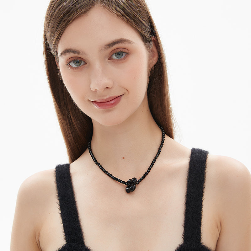 AWE Four-Leaf Clover Beaded Necklace | Face 3 Face