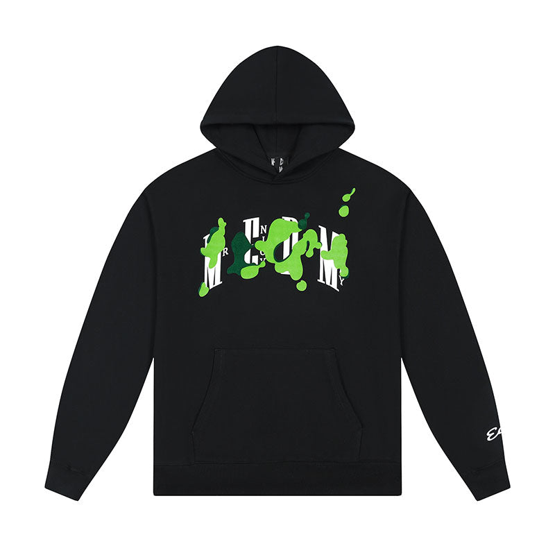 MEDM Grass Flocked Printed Hoodie