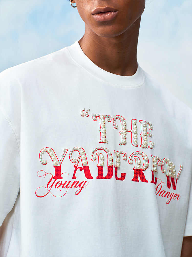 YADcrew Checkerboard Patchwork Pearl Logo Tee | Face 3 Face
