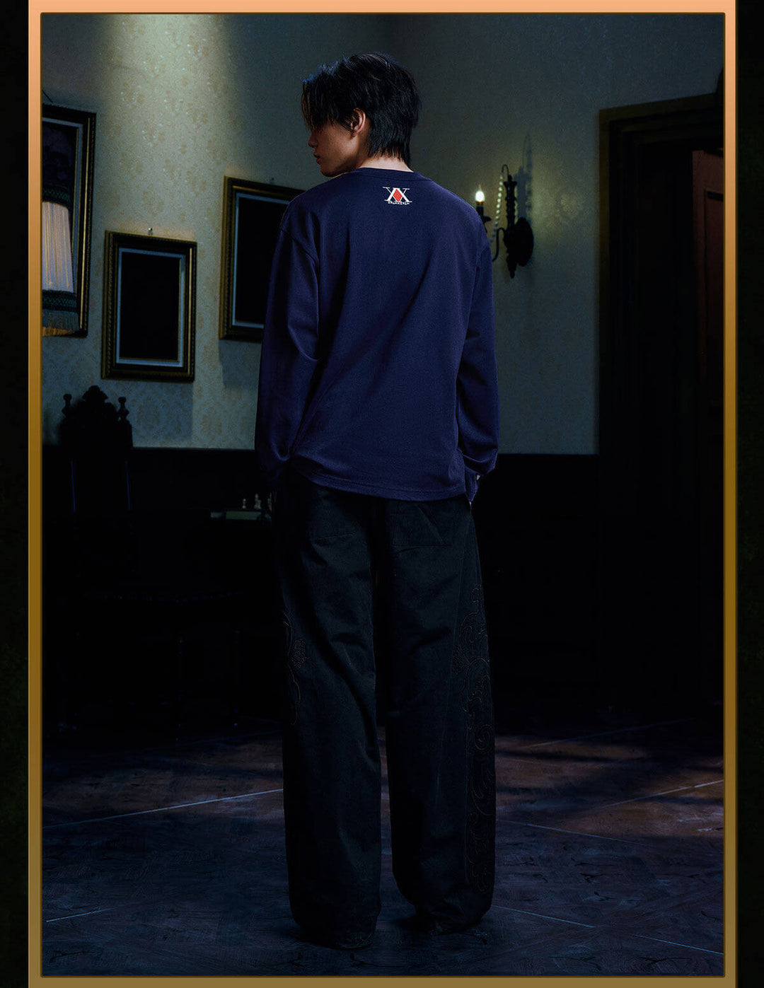 MEDM × HUNTER×HUNTER Character Embroidered Patch Long Sleeve Tee | Face 3 Face