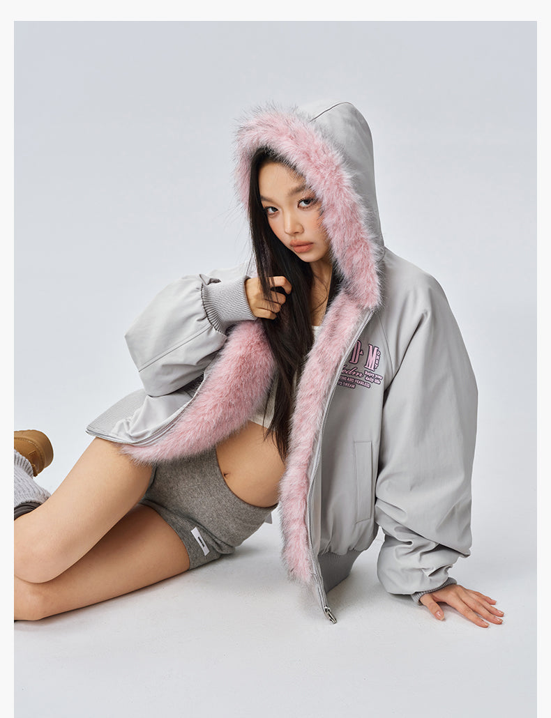 MEDM Fur-Lined Hooded Jacket | Face 3 Face