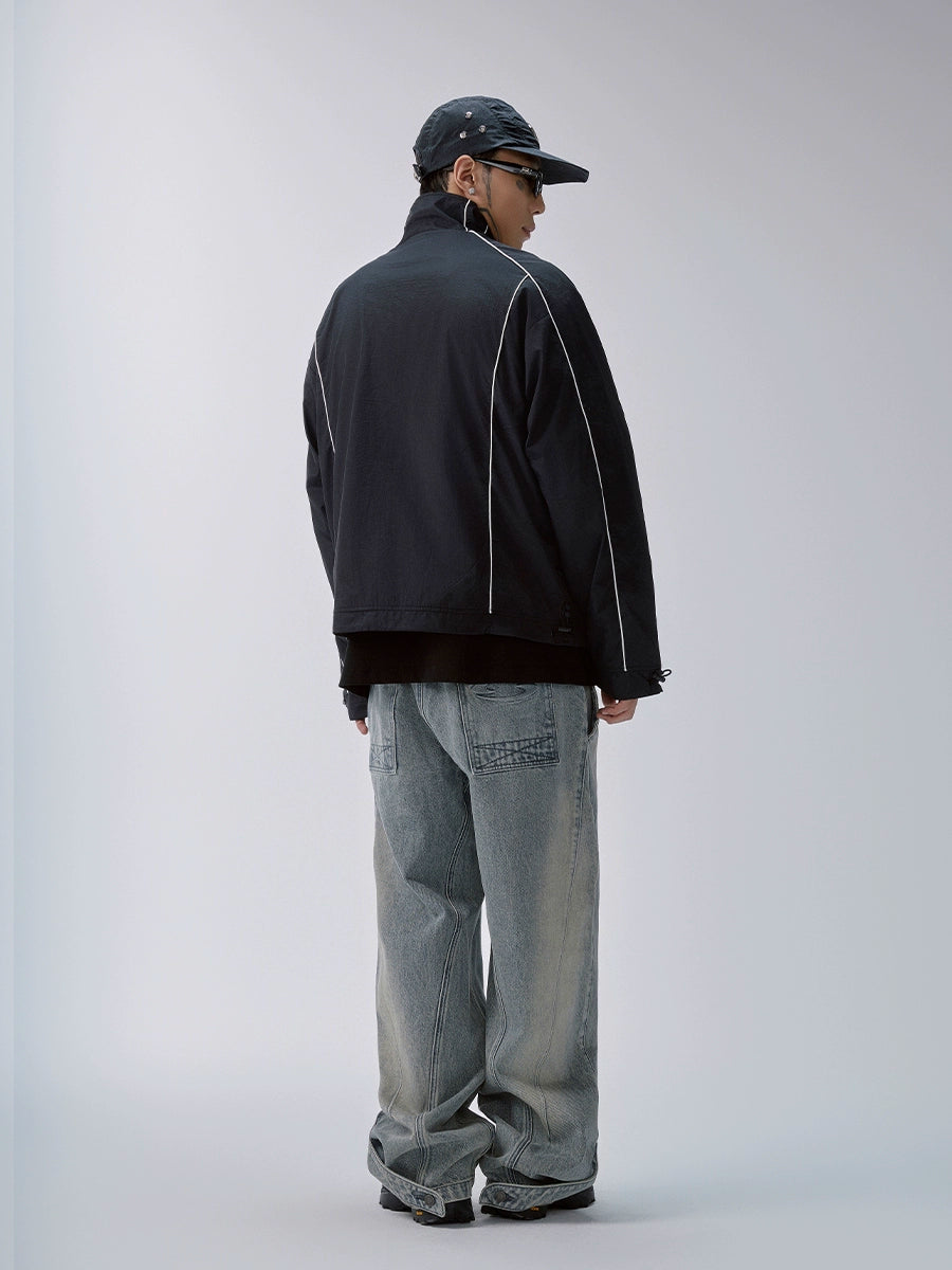 F2CE Color Block Patchwork Track Jacket | Face 3 Face