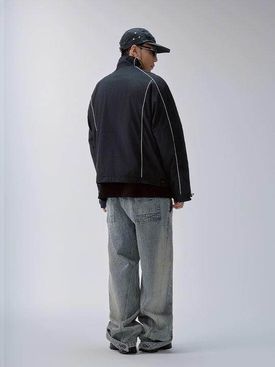 F2CE Color Block Patchwork Track Jacket | Face 3 Face