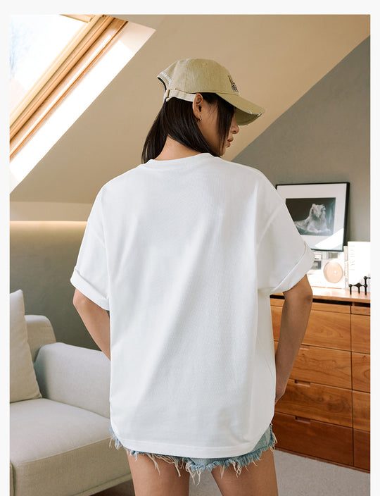 MEDM Flower Terry Logo Embroidery Tee | Face 3 Face