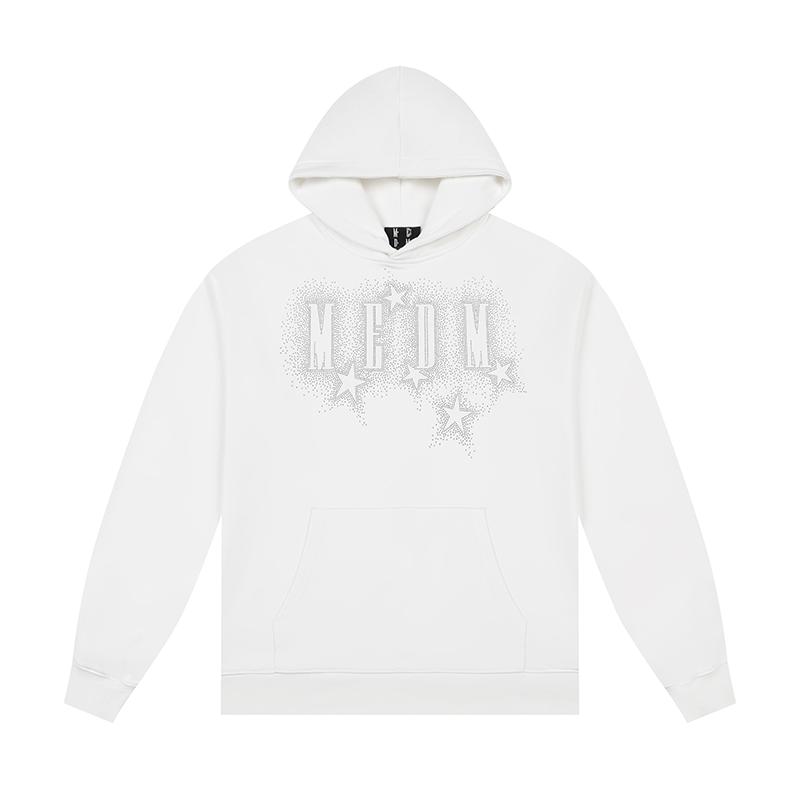 MEDM Rhinestone Star & Logo Hoodie | Face 3 Face
