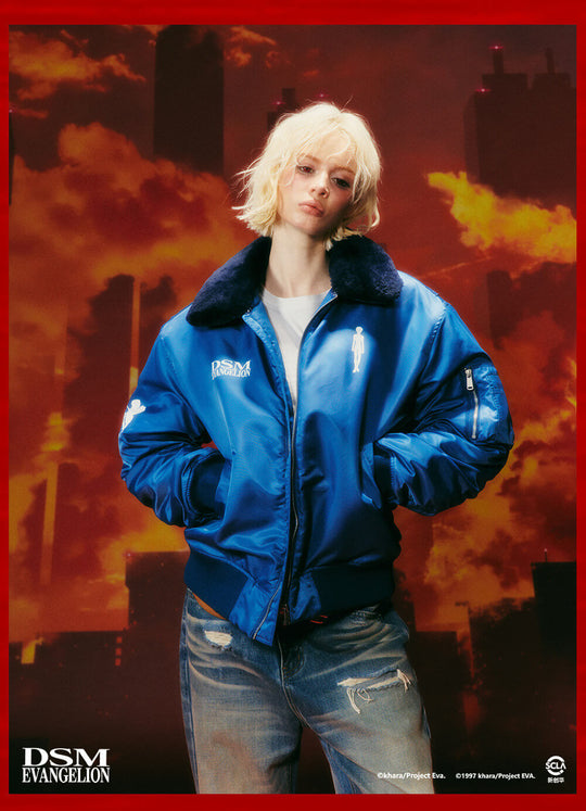 DSM x EVA Detachable Fur Collar MA-1 Jacket | Face 3 Face