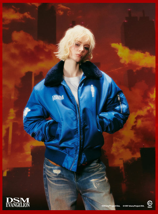 DSM x EVA Detachable Fur Collar MA-1 Jacket | Face 3 Face
